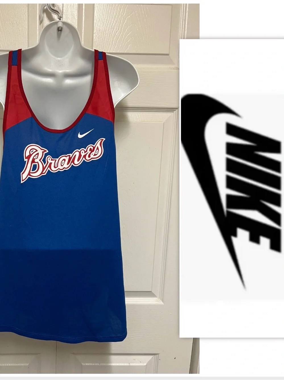 Nike Royal Atlanta Braves Script City Connect Tank Top